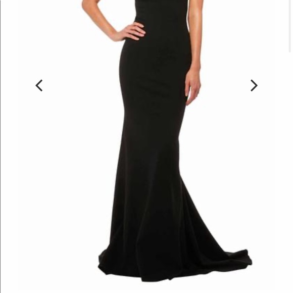 Sherri Hill emerald green/black formal dress - Picture 5 of 5